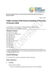 Public minutes of the Council meeting on 31 October 2024 preview