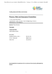 Finance, Risk and Assurance Committee 13 May 2025 Order Paper preview