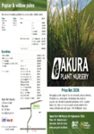 2026 Akura Plant Nursery price list preview