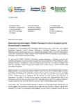 Letter to Minsters regarding Potential fuel shortages – Public Transport’s role in supporting the Government’s response preview
