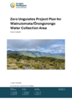 Zero Ungulates Project Plan for Wainuiomata/Ōrongorongo Water Collection Area preview