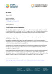 Letter to Minister Bishop - Chair and Mayor letter Cook Strait rescue capability preview