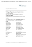 Wellington Regional Leadership Committee 23 June 2026 Order Paper preview