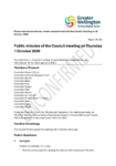Unconfirmed Minutes of the Council meeting 1 October 2026 preview