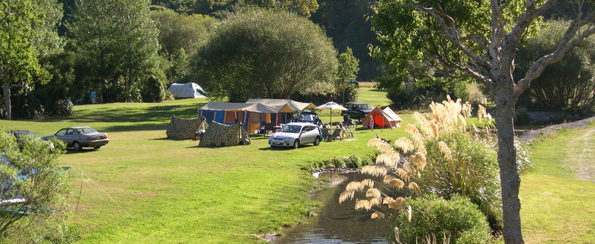 Camping at Kaitoke