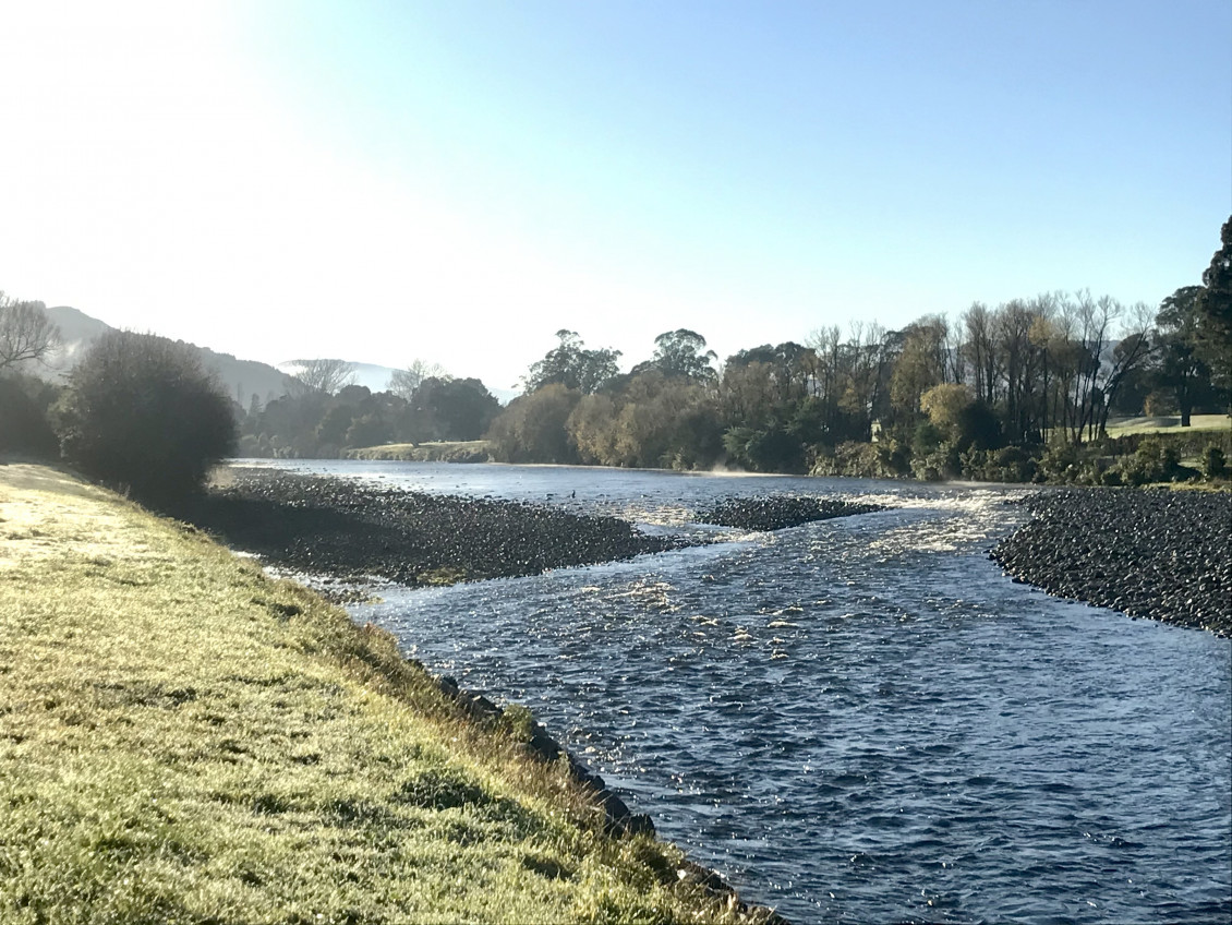 A view of the river on the Hutt River Trail