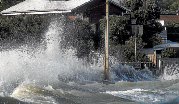 Plimmerton Beach high tide 24 July 2016 TEST FIVE