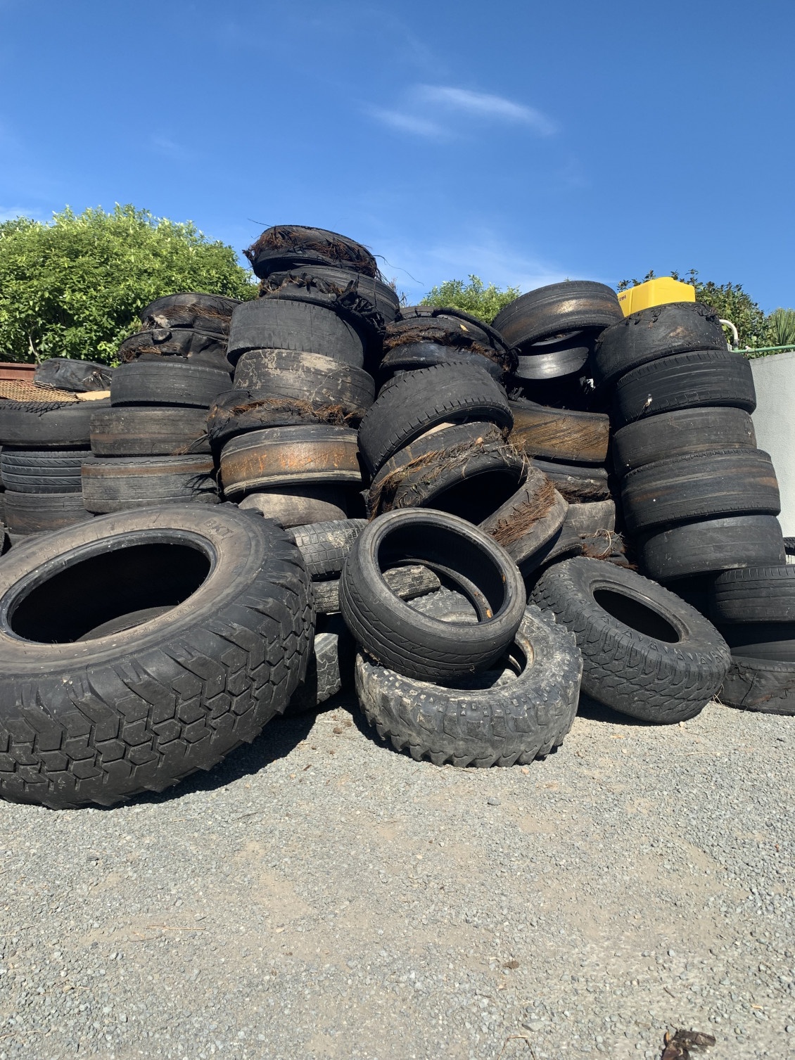 Pile of tyres