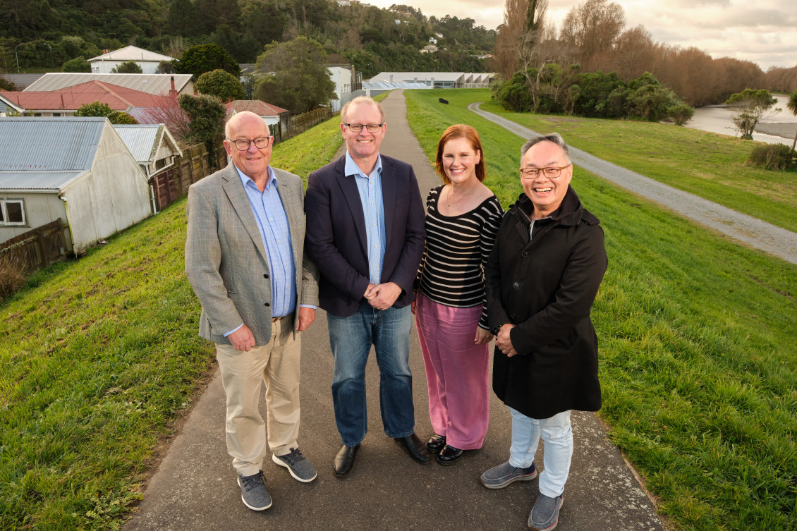 (From left) David Bassett, Daran Ponter, Ros Connelly, David Lee.