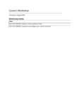14 August Council Workshop agenda preview